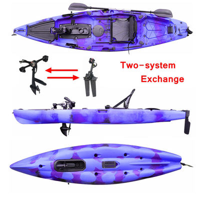 Plastic Fishing Pedal Kayak Most Stable Kayak Single Person Sit On Top