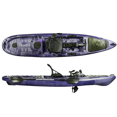Sot LLDPE Fishing Pedal Kayak  Sit On Top With Aluminum Backseat
