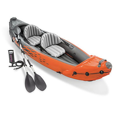 2 People PVC Inflatable Kayak Boat 3.12m*0.91m Portable Easy Carry